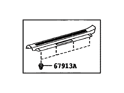 Lexus 67914-50111-A1 Plate, Front Door Scuff, LH