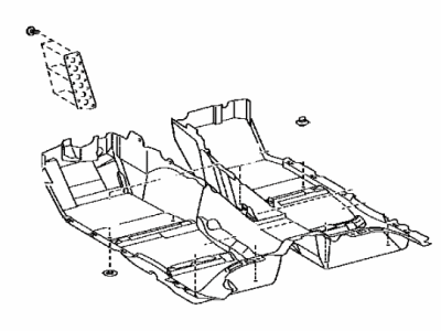 Lexus 58510-50A70-A3 Carpet Assembly, Floor