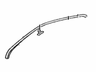 Lexus 62382-50010 Weatherstrip, Roof Side Rail, LH