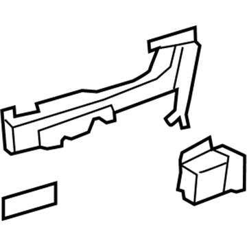 Lexus 69203-50040 Frame Sub-Assy, Rear Door Outside Handle, RH