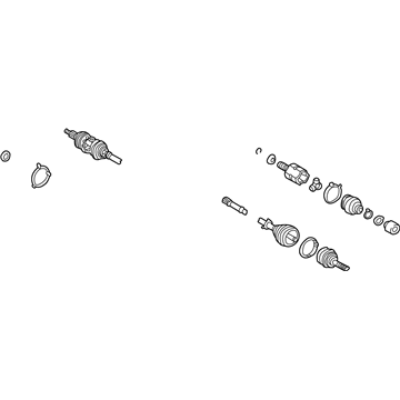Lexus 43420-33200 Shaft Assy, Front Drive, LH