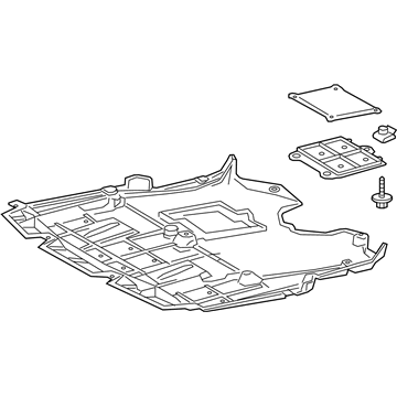 Lexus 51410-24070 Engine Under Cover Assembly