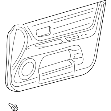 Lexus 67620-53121-A0 Board Sub-Assy, Front Door Trim, LH