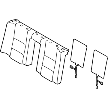 Lexus 71077-30L70-B4 Rear Seat Cover Sub-Assembly