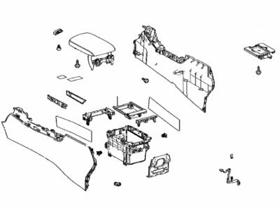 Lexus 58910-78012-C9 Box Assembly, Console, R