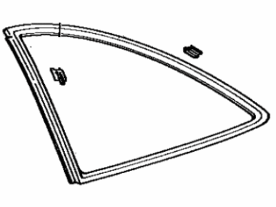 Lexus 68107-29115 Moulding, Quarter Window NO.2 Glass, RH