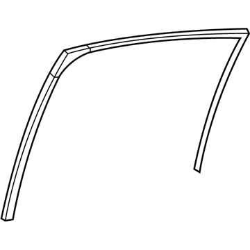 Lexus 68142-06230 Run, RR Door Glass