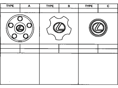 Lexus 42603-53010 Ornament Sub-Assy, Wheel Hub