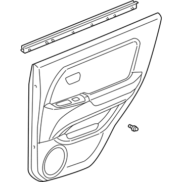 Lexus 67630-48070-E0 Board Sub-Assy, Rear Door Trim, RH