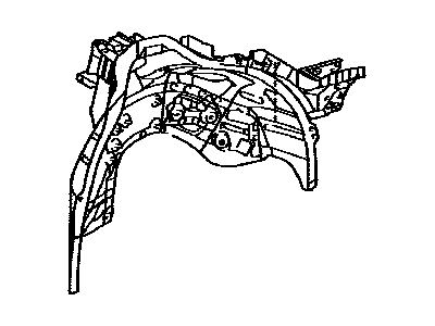 Lexus 61608-53900 Panel, Quarter Wheel House, Inner LH