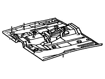 Lexus 58111-33030 Pan, Front Floor