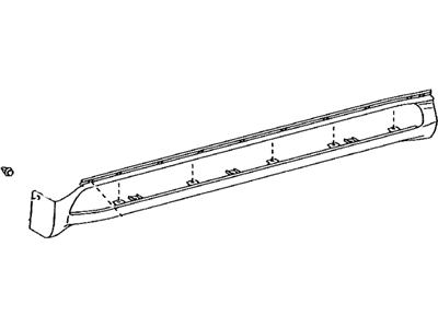 Lexus 51773-60120-C0 Cover, Step Plate, RH