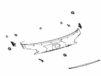 Lexus 76801-78090-G0 GARNISH Sub-Assembly, Ba