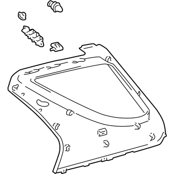 Lexus 62470-48020-C0 Garnish Assy, Roof Side, Inner RH