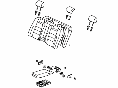 Lexus 70140-30011-B2 Back Assembly, Rear Seat