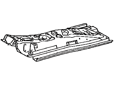 Lexus 58113-48010 Panel, FR Floor, Ctr