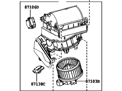 Lexus 87130-60670 Blower Assembly