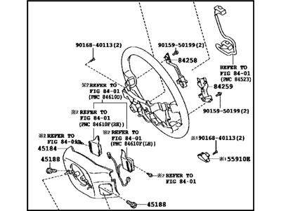 Lexus 45100-60A30-L1 Steering Wheel Assembly