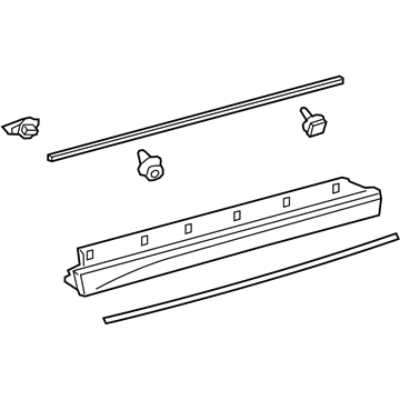 Lexus 75071-76010 MOULDING Sub-Assembly, F