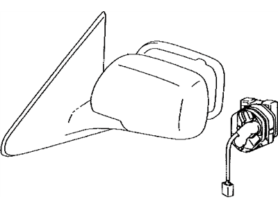 Lexus 87910-0E011-E2 Mirror Assy, Outer Rear View, RH