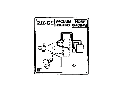 Lexus 17792-46060 Plate, Engine Vacuum Hose Information