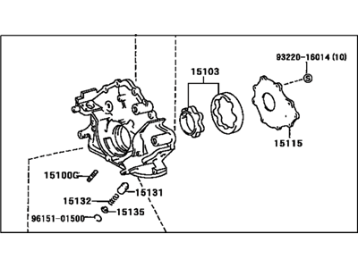 Lexus 15100-50050 Pump Assembly, Oil