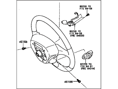 Lexus 45100-33461-E0 Steering Wheel Assembly