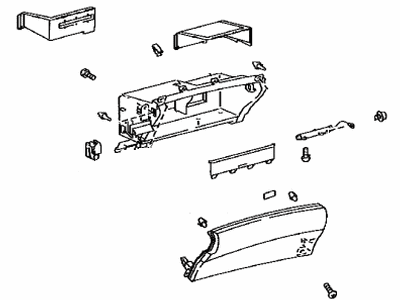 Lexus 55550-30371-E0 Door Assy, Glove Compartment