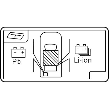 Lexus 288A2-25020 LABEL, BATTERY LOCAT