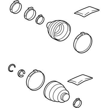 Lexus 04429-12040 Boot Kit, RR Drive S