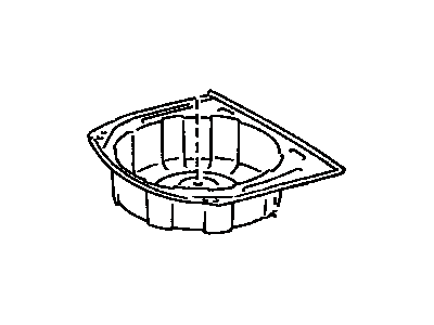 Lexus 58311-24040 Pan, Rear Floor