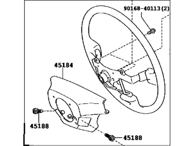 Lexus 45100-30A80-C0 Steering Wheel Assembly