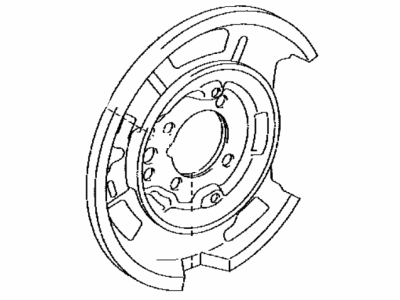 Lexus 46504-30240 Plate Sub-Assy, Parking Brake, LH