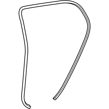 Lexus 62331-76012 WEATHERSTRIP, Rear Door