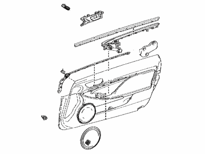 Lexus 67620-24610-C4 Panel Assembly, Door Trim