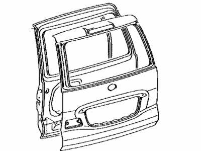 Lexus 67005-6B140 Panel Sub-Assy, Back Door