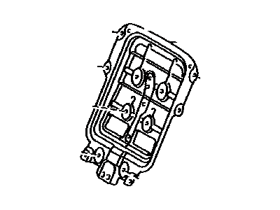 Lexus 589F6-50010 Bracket, Rear Seat Console Box