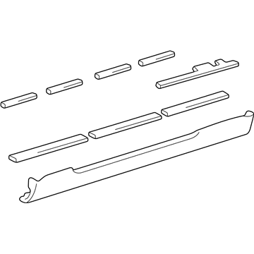 Lexus 75851-24071-J0 Moulding, Rocker Panel, RH