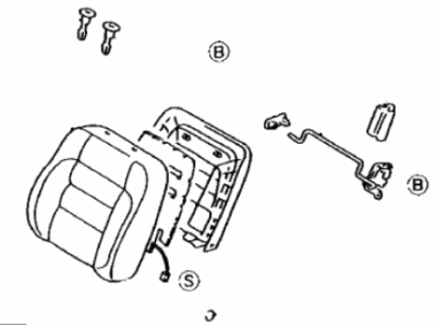 Lexus 71070-30330-A0 Back Assy, Front Seat, LH(For Separate Type)