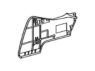 Lexus 589E5-50010-A3 Garnish, Rear Seat Console Armrest, RH