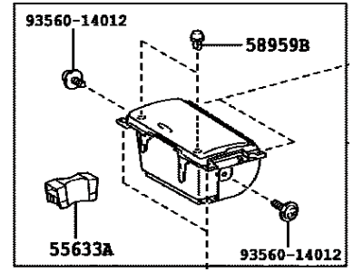 Lexus 55604-75010 Instrument Panel Cup Holder Sub-Assembly