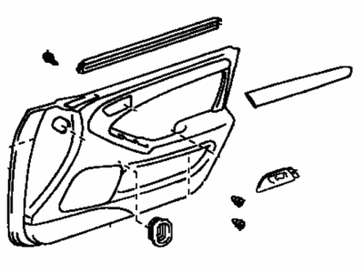 Lexus 67620-30D90-B0 Board Sub-Assy, Front Door Trim, LH