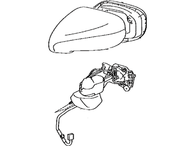 Lexus 87906-33140-D1 Mirror Sub-Assy, Outer Rear View, LH