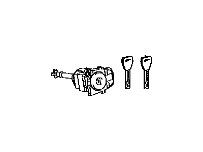 Lexus 69052-75010 Door Lock Cylinder & Key Set, Left