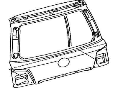Lexus 67005-60E00 Panel Sub-Assembly, Back