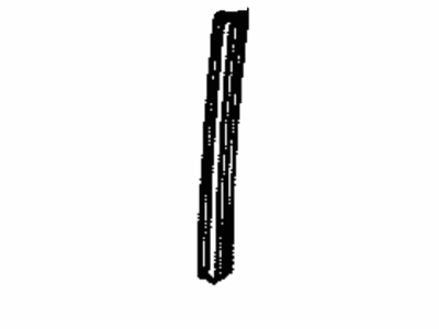 Lexus 67486-50010 Weatherstrip, Front Door Glass Guide, No.2