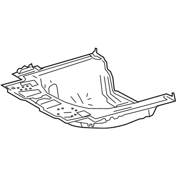 Lexus 58301-06904 Pan Sub-Assembly, RR FLO