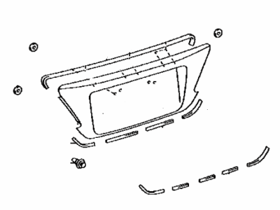 Lexus 76801-33120-D0 Garnish Sub-Assy, Luggage Compartment Door, Outside