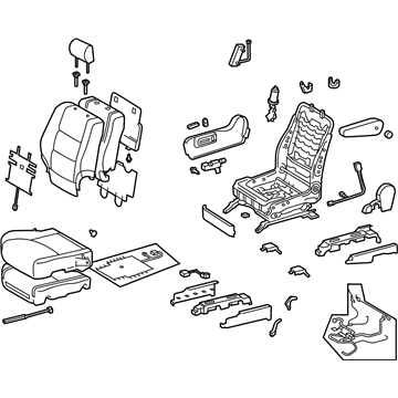 Lexus 71100-60A01-B0 Seat Assy, Front RH