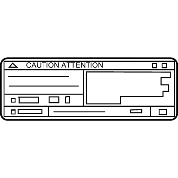 Lexus 88723-06130 Label, Cooler SERVIC